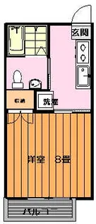 ビーチシェル【1階】の間取り