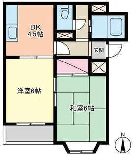 コーポフラワー【2階】の間取り