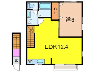FIZOきつね塚【2階】の間取り