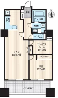 六本木ヒルズレジデンスB棟【21階】の間取り