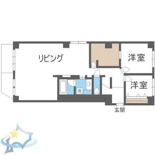 札幌パークマンション【3階】の間取り