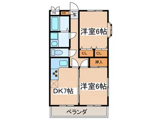 スタウト調布【1階】の間取り