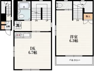 メゾン アンナ Aの間取り