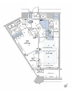 勝どきザ・タワー【3階】の間取り