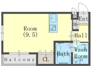 グランデロート久宝寺【2階】の間取り