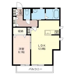 シャトー【2階】の間取り