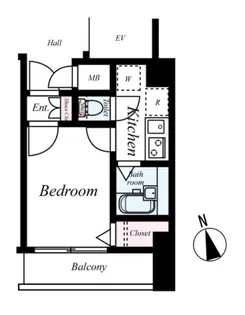 ヴァローレエテルノ西早稲田【6階】の間取り