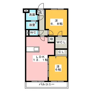 ハミングバード【2階】の間取り