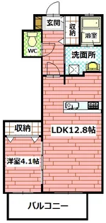 レスポワール・K【1階】の間取り