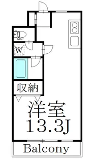 サンハイツ新井【1階】の間取り