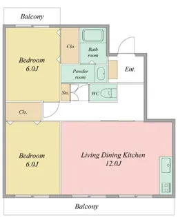 パラシオン・マルク【3階】の間取り