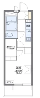 レオパレスRefined【3階】の間取り