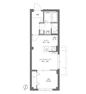 ビューノボール【3階】の間取り