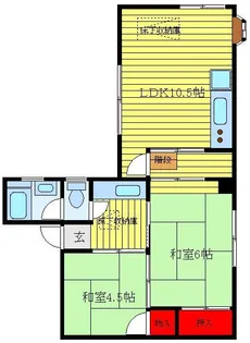 パークハイム星【2階】の間取り