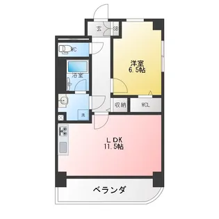 グラシーナ文京【7階】の間取り