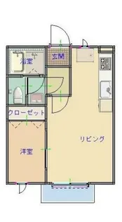 ディー・フレット【2階】の間取り