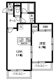 コート・ラシーヌ【2階】の間取り
