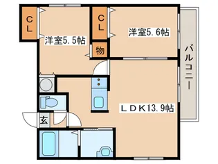 ル・ファールN25【3階】の間取り