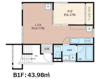SCENE.Meguro Sauna Residenceの間取り