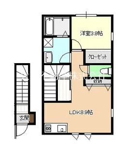 グローリー鷲崎 C棟【2階】の間取り