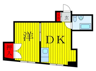 岡部第一ビル【4階】の間取り