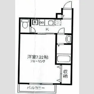 レヴィニオン駒沢【1階】の間取り