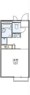 レオパレス松風【2階】の間取り