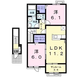 アルモニーハウス【2階】の間取り