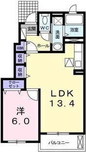白蔵VI【1階】の間取り