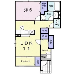 グルンバルト【1階】の間取り