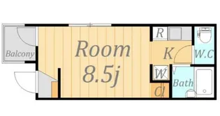 アコルデサンセイ宿河原【2階】の間取り