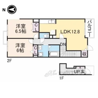 アムールA【2階】の間取り