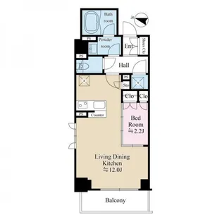 テラス都立大学【2階】の間取り