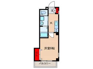 ユニバ-サルスクエア上十条【3階】の間取り