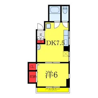 ハイムウエスト【1階】の間取り