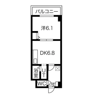 ノースウエスト216【6階】の間取り