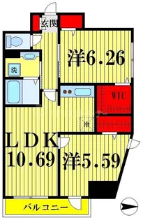 パークリヴィエール【2階】の間取り