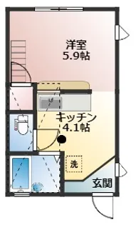 メイプル【2階】の間取り