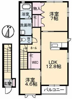 プロヌーブ・ナギサ【2階】の間取り