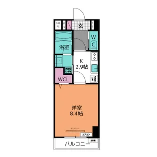 dwell常楽 朝日【6階】の間取り