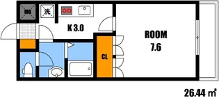 シェルル大町【2階】の間取り