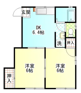 コーポシーサイド【1階】の間取り