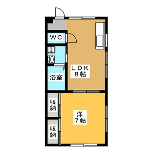 ラベンダー中田【1階】の間取り