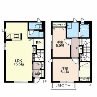 グランシャリオ優 C棟【2階】の間取り