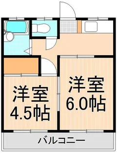 コーポ菊寿【2階】の間取り