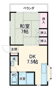 都築アパート【2階】の間取り