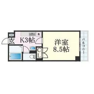 フィオーレ白山【5階】の間取り