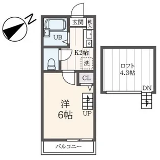 The Upper House【2階】の間取り