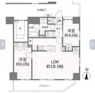 プレシス立石【9階】の間取り