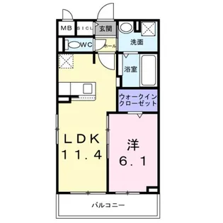 サザンエステート中須【3階】の間取り